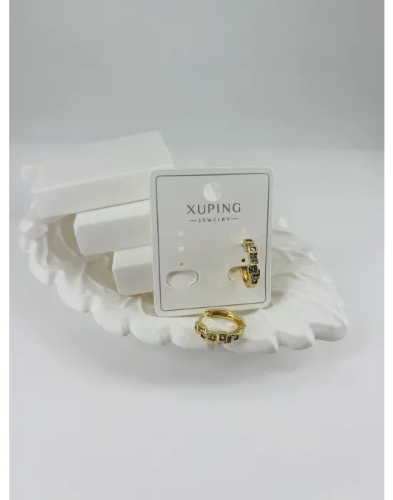 Zirkon Taşlı Pirinç Zirkon Küpe - Kp00309