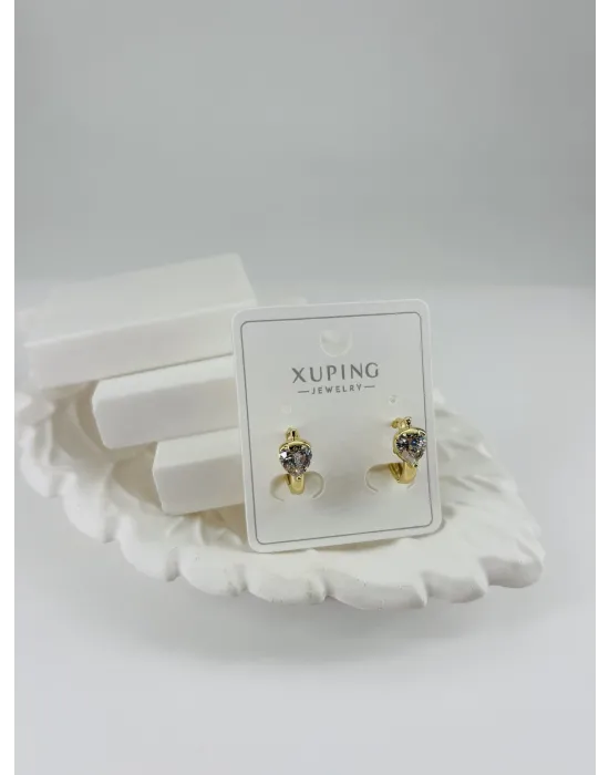 Zirkon Taşlı Pirinç Zirkon Küpe - Kp00318