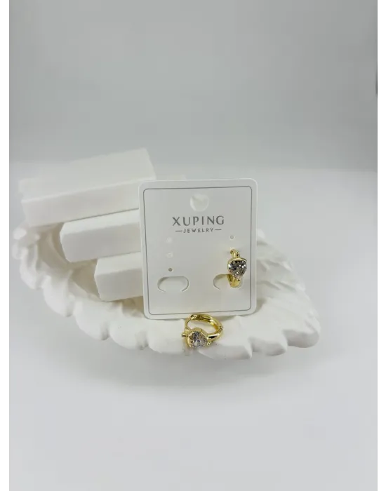 Zirkon Taşlı Pirinç Zirkon Küpe - Kp00318