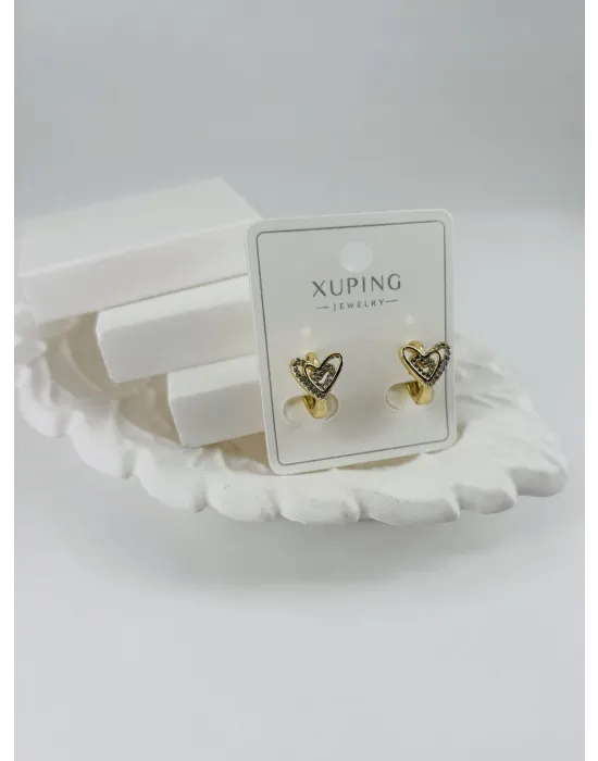 Zirkon Taşlı Pirinç Zirkon Küpe - Kp00330