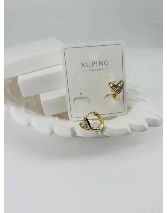 Zirkon Taşlı Pirinç Zirkon Küpe - Kp00330