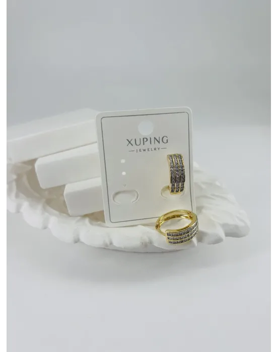 Zirkon Taşlı Pirinç Zirkon Küpe - Kp00353