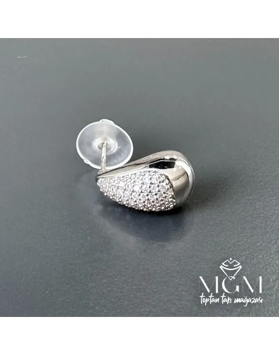 Zirkon Taşlı Su Damlası Küpe - Kp00162
