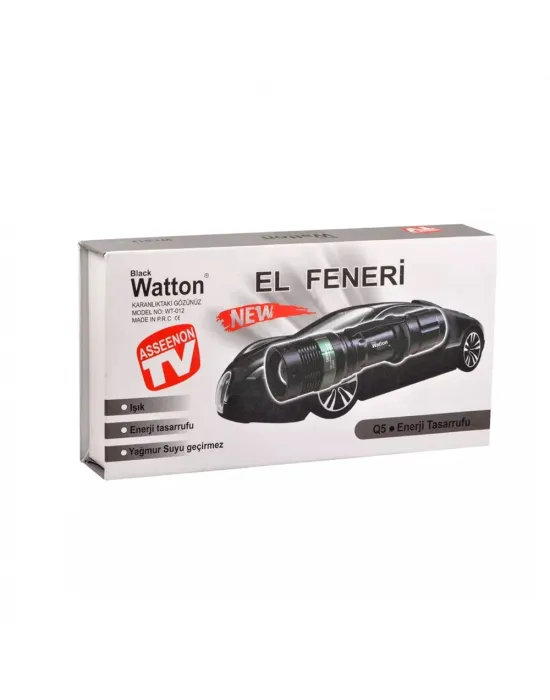 Zoomlu Oto Şarjlı El Feneri  Wt-012