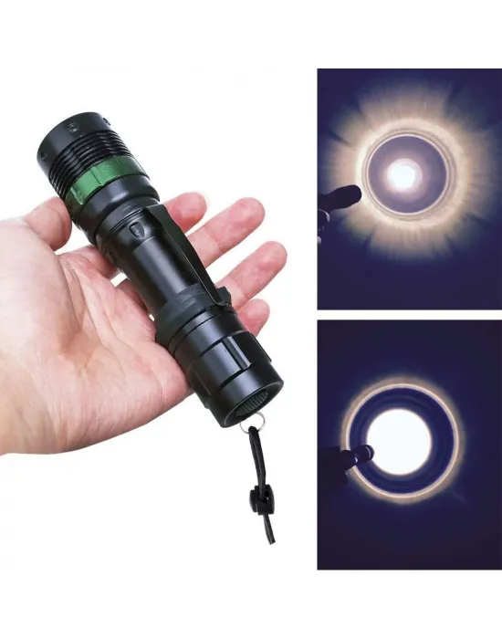 Zoomlu Oto Şarjlı El Feneri  Wt-012