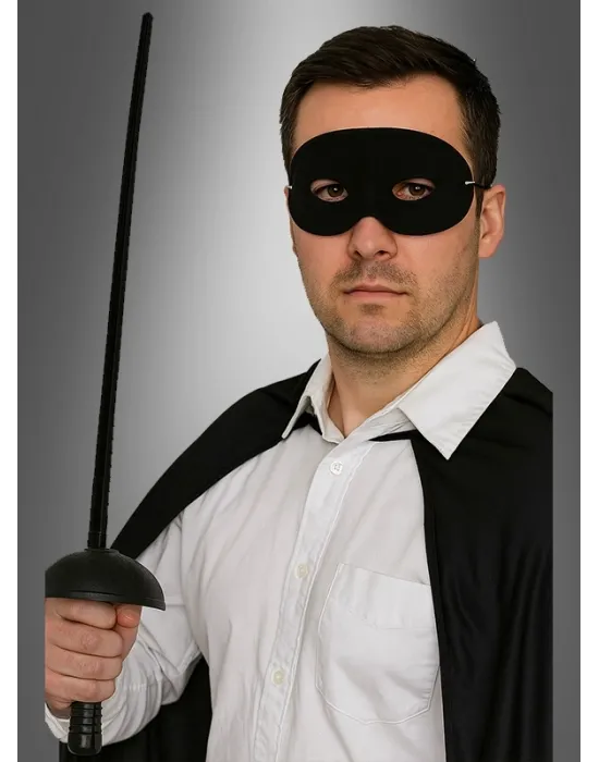 Zorro Kostüm Plastik Aksesuar Seti – Maske Ve Kılıç (67 Cm)