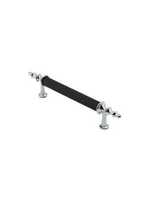 10 Adet Krom - Siyah Boru Kulp 9.6cm