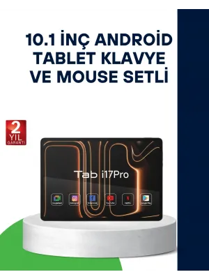 10.1 İnç Android Tablet Klavye Ve Mouse Setli 5g Destekli