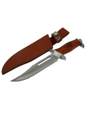 111 Rambo Bıçağı 32 Cm - Ahşap Metal Saplı, Perçinli