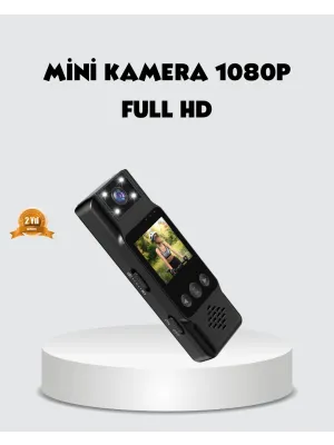 180 Derece Dönebilen Mini Kamera Full Hd Tft Ekran Hareket Sensörlü