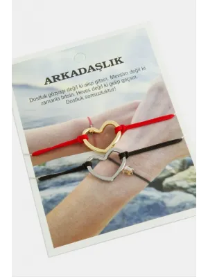 2 Adet Kalp İp Bileklik