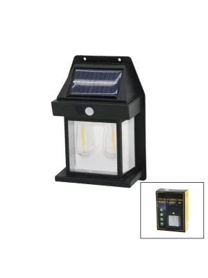 2 Lamba Solar - Sensörlü Aplik Duvar Lambası Dış Mekan 5.5v - 1w - 1800mah
