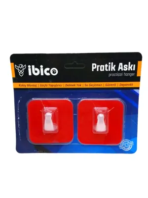 2 Parça  Pratik Yapışkan Askı