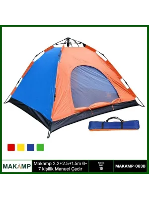 2.2*2.5*1.5m 6-7 Kişilik Manuel Çadır