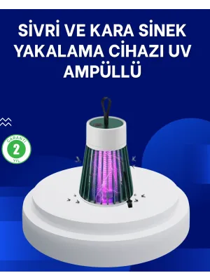 2’si 1 Arada Led Işıklı Elektrikli Böcek Öldürücü
