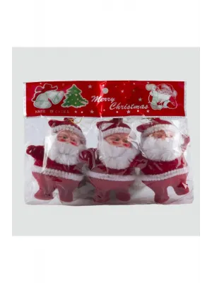 3lü Noel Baba Yılbaşı Ağaç Süsü