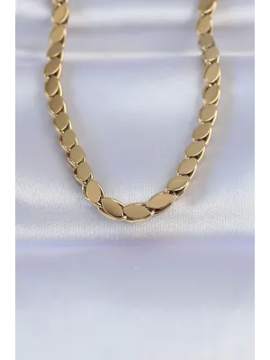 ietaks™ 316L Çelik Gold Renk Arpa Model Kolye