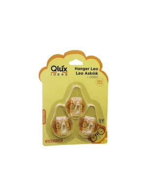 3pcs Leo Askı Şeffaf Askı Yapışkanlı Montaj
