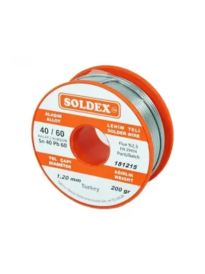 40-60 Lehim Teli 200 Gr 1.2 Mm - Sn:40 / Pb:60