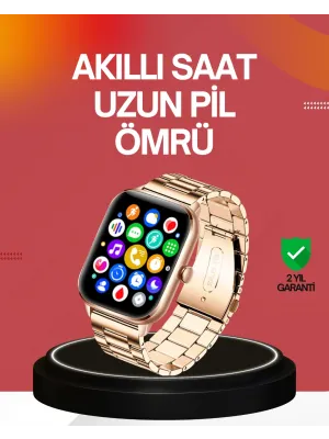 41 Mm Kavisli Kasa Akıllı Saat Ios Ve Android Uyumlu