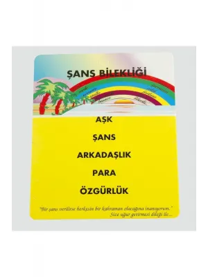 5li Şans Bileklik Kartı 200 Adet