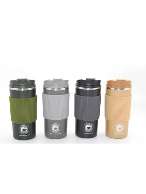 500ml Paslanmaz Çelik Termos Mug - Sızdırmaz Kapaklı Çift Katmanlı Termos Alk3133