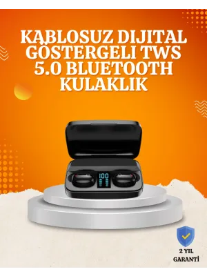 1800 mah Güçlü Şarj Kutusu İle Bluetooth Kulaklık Seti