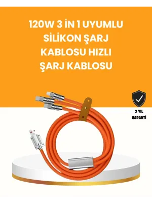 Çoklu Cihaz Dostu 120 w Hızlı Şarj Kablosu – Tek Kablo İle Her Cihaz Elinizin Altında