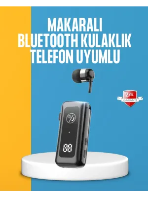 Dijital Ekranlı Ve Hızlı Şarjlı Bluetooth 5.2 Makaralı Kulaklık