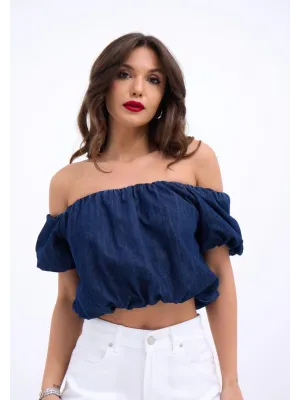 7341 CROP-MAVİ