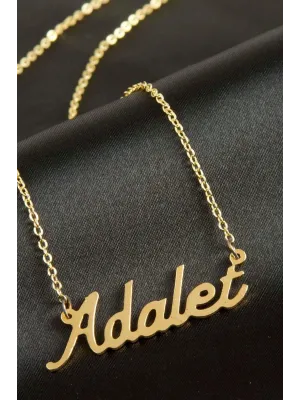 Adalet isimli kolye (Kişiye Özel)