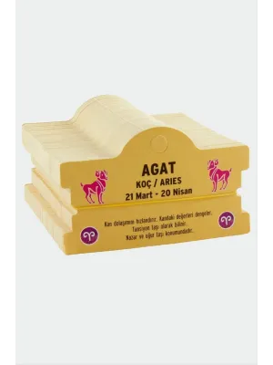 Agat & Koç Burç Bileklik Kartı