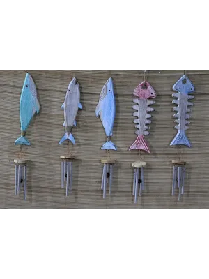 Ahşap Balıklı Metal Çan No:5