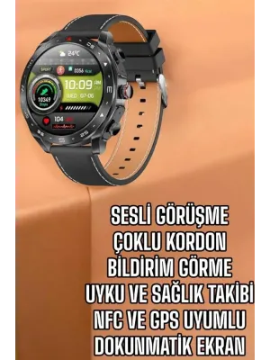 Akıllı Saat Bildirim Görme Sesli Görüşme Çoklu Kordon Gps Takibi