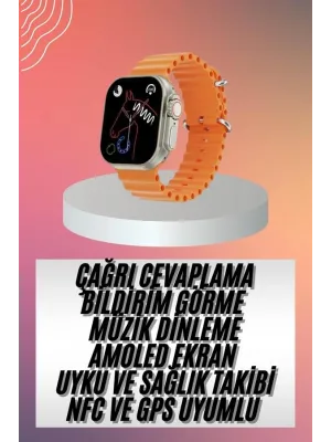 Akıllı Saat Ultra Android & İos Uyumlu Arama Bildirim Özellikli