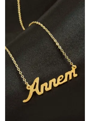 Annem Yazılı Kolye