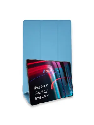 Apple İpad 4 9.7 Kılıf Tablet Smart Kılıf - Mavi