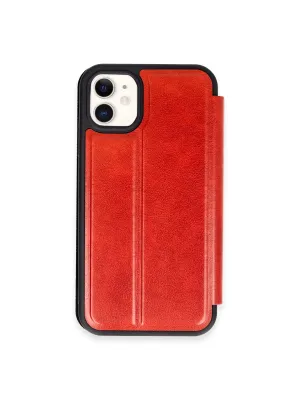 Apple İphone 11 Kılıf Flip Cover - Kırmızı