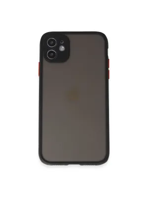 Apple İphone 11 Kılıf Montreal Silikon Kapak - Siyah