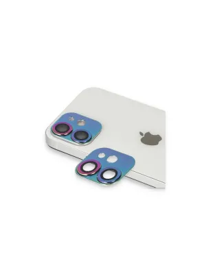Apple İphone 11 Pers Alüminyum Kamera Lens - Rainbow