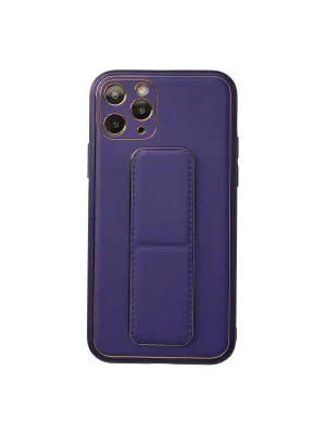 Apple İphone 11 Pro Kılıf Coco Deri Standlı Kapak - Mor