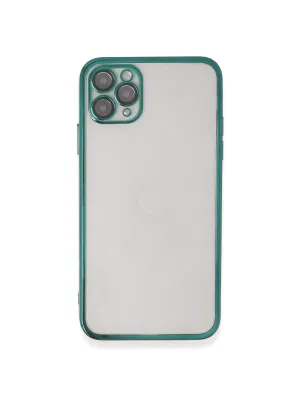 Apple İphone 11 Pro Kılıf Razer Lensli Silikon - Yeşil