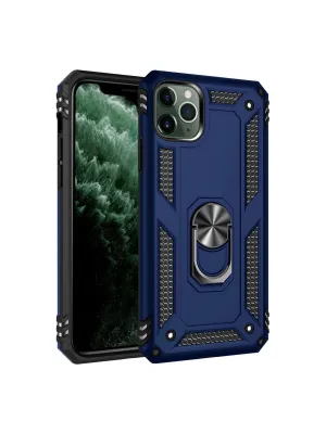 Apple İphone 11 Pro Kılıf Sofya Yüzüklü Silikon Kapak - Lacivert