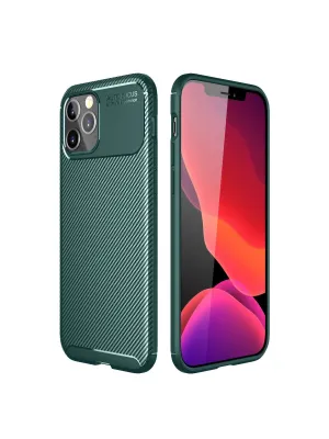 Apple İphone 11 Pro Max Kılıf Auto Focus Karbon Kapak - Yeşil
