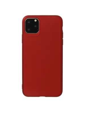 Apple İphone 11 Pro Max Kılıf First Silikon - Bordo