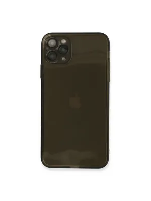 Apple İphone 11 Pro Max Kılıf Fly Lens Silikon - Siyah