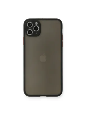 Apple İphone 11 Pro Max Kılıf Montreal Silikon Kapak - Siyah