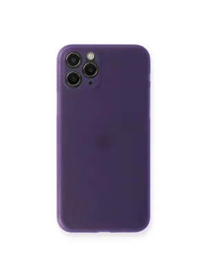 Apple İphone 11 Pro Max Kılıf Pp Ultra İnce Kapak - Mor