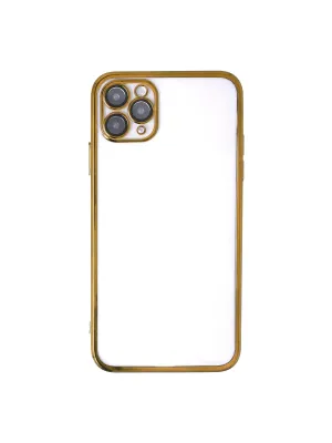 Apple İphone 11 Pro Max Kılıf Razer Lensli Silikon - Gold