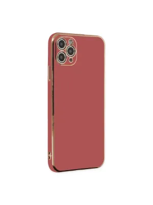 Apple İphone 11 Pro Max Kılıf Volet Silikon - Kırmızı